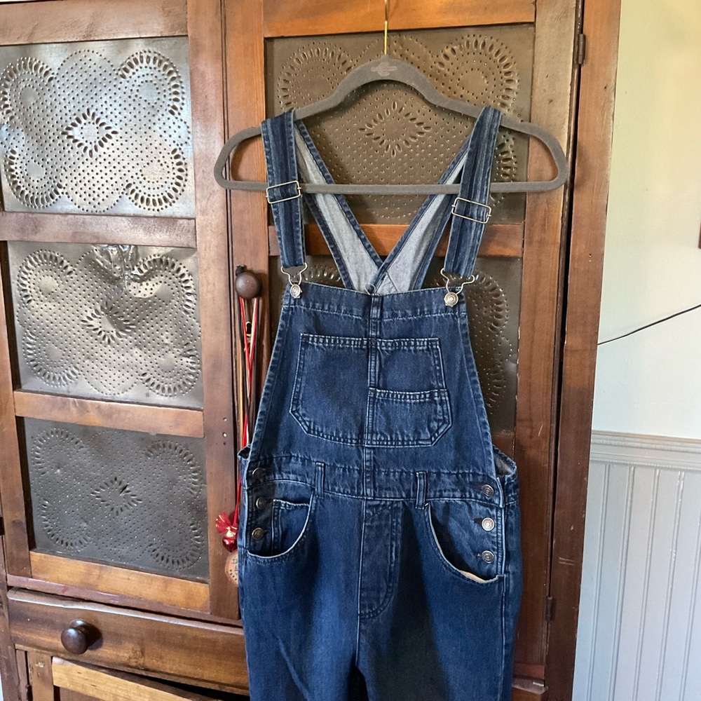 We the Free People Denim Jean Overalls XS - Picture 4 of 11